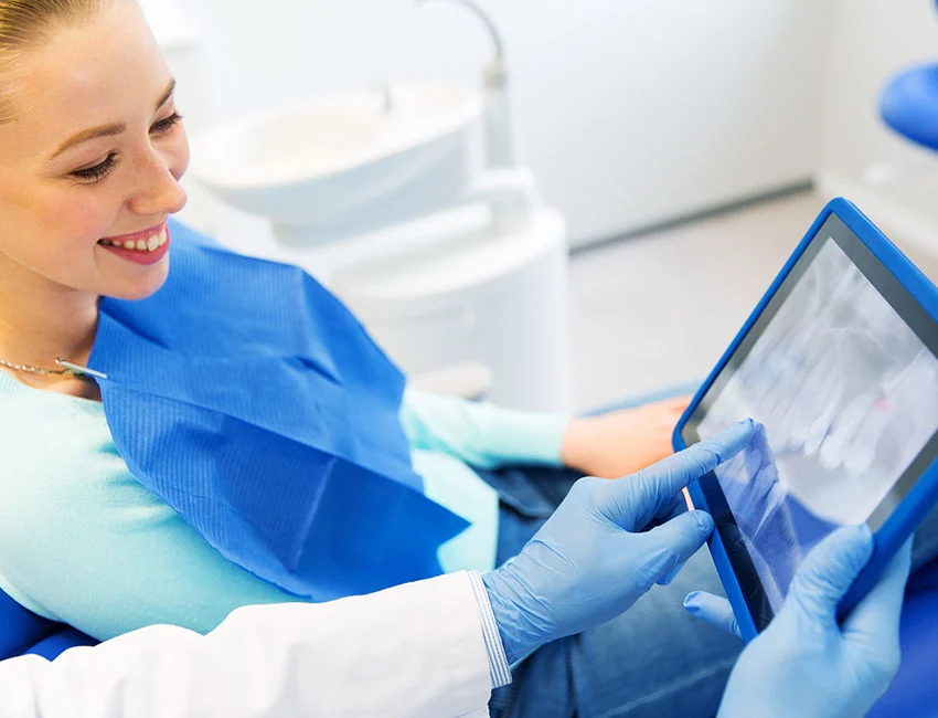 Patient's healthy and stunning smile in Gardena, CA