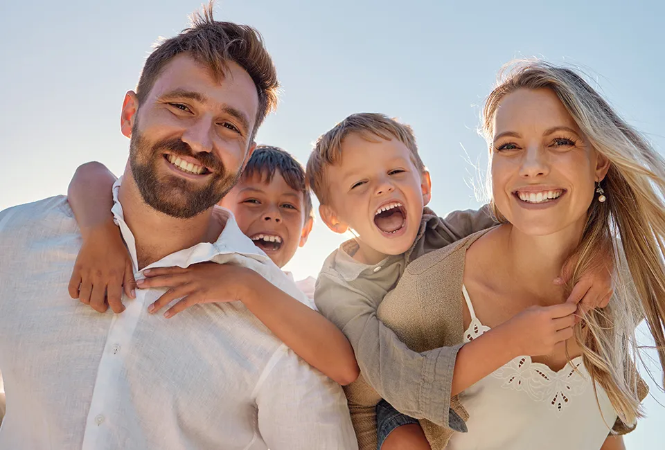 smiling family