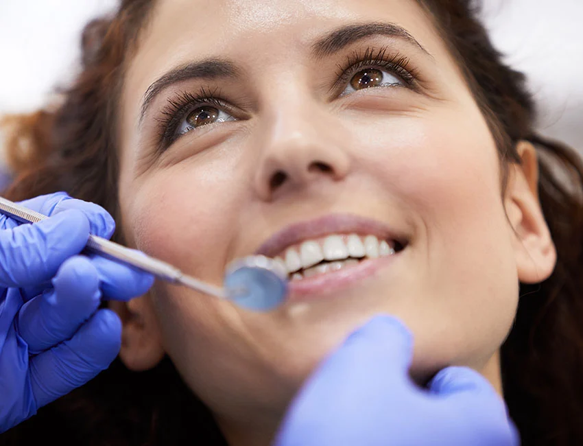 Patient at a local dentist in Gardena, CA